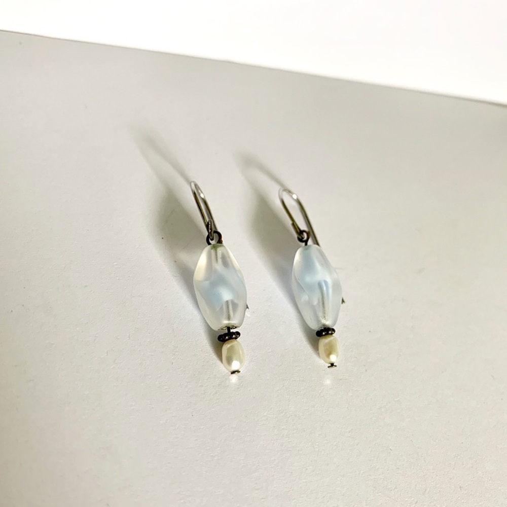 Vintage Stone Dangle Earrings